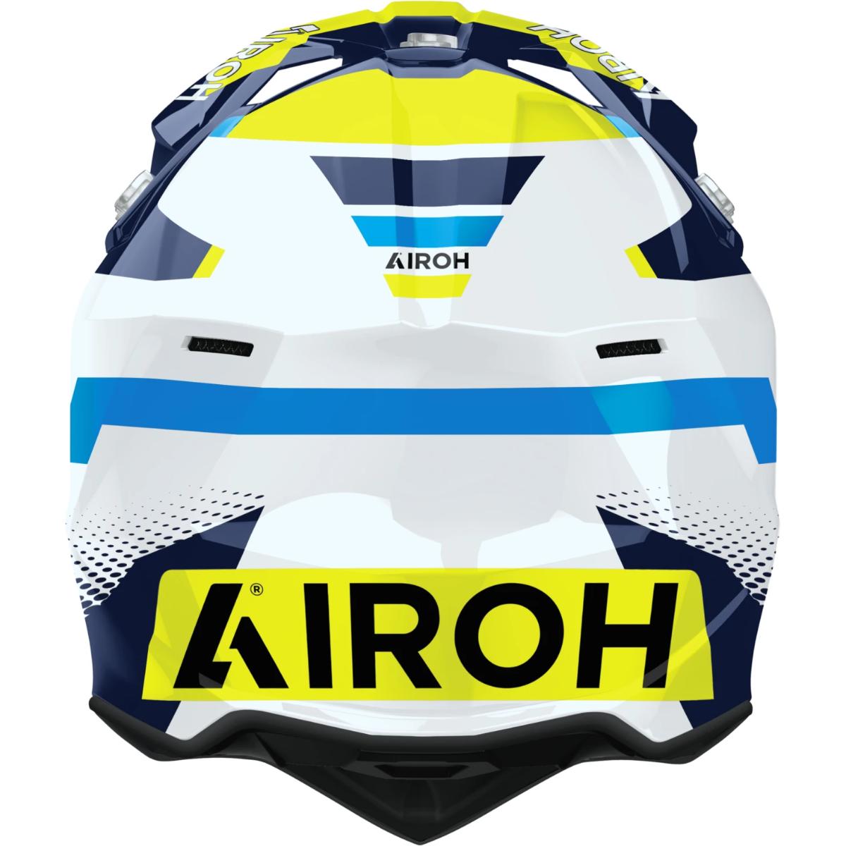 AIROH - Casco MX Wraap Vision - Giallo/Blu Gloss - immagine 3