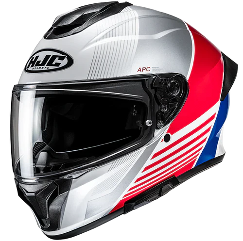 HJC - C71 MORIX MC21 Bianco Argento Rosso Blu Lucido