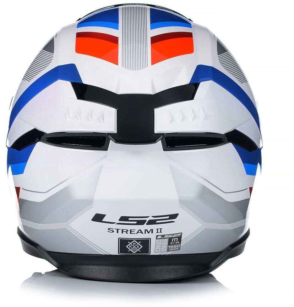 LS2 - FF808 STREAM II Vintage Bianco Blu Rosso - immagine 3