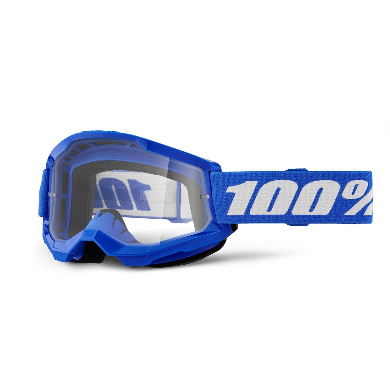 STRATA – Occhiali da motocross Strata Gen. 2 – Trasparente – Antiappannamento - BLU