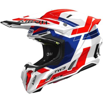 AIROH – TWIST 3 DYNASTY Rosso Blu GLOSS
