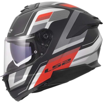 LS2 – FF808 STREAM II – VINTAGE MATT BLACK\GREY\RED