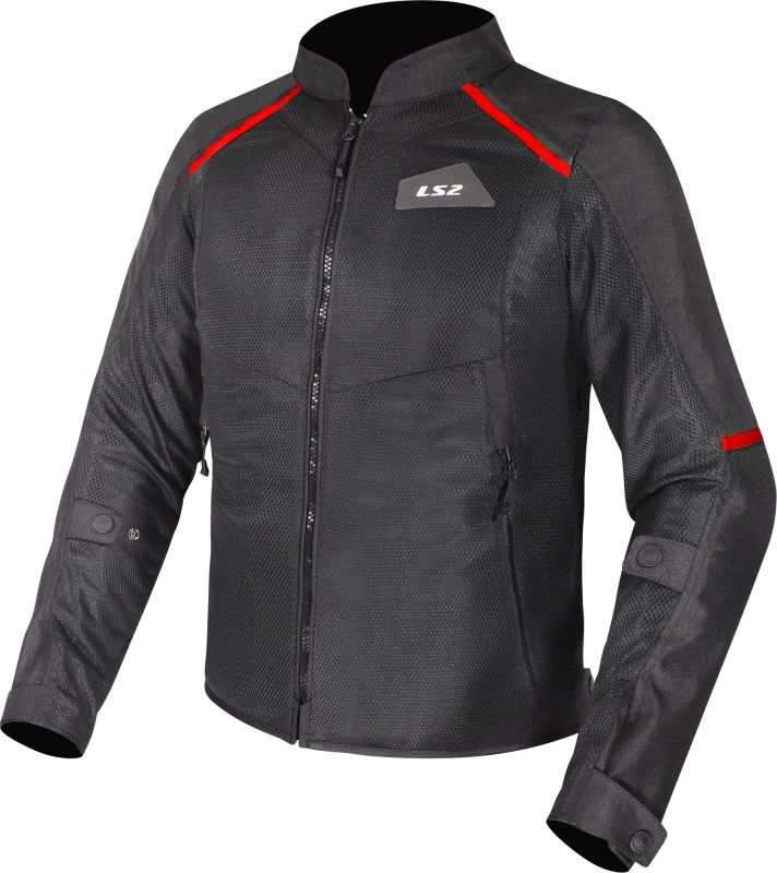 LS2 - Breeze Giacca tessile Nero/Rosso