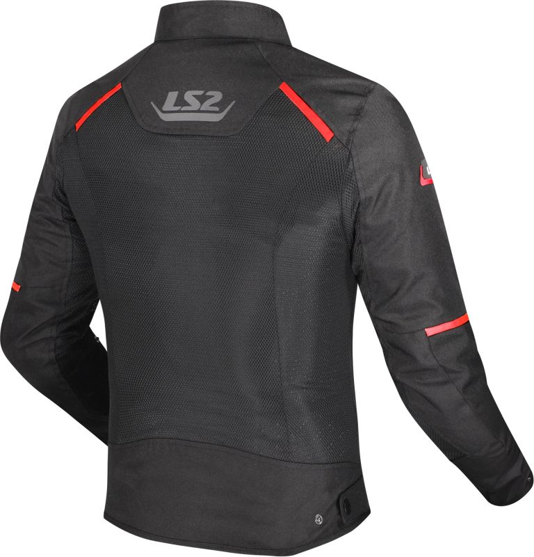 LS2 - Breeze Giacca tessile Nero/Rosso - immagine 2